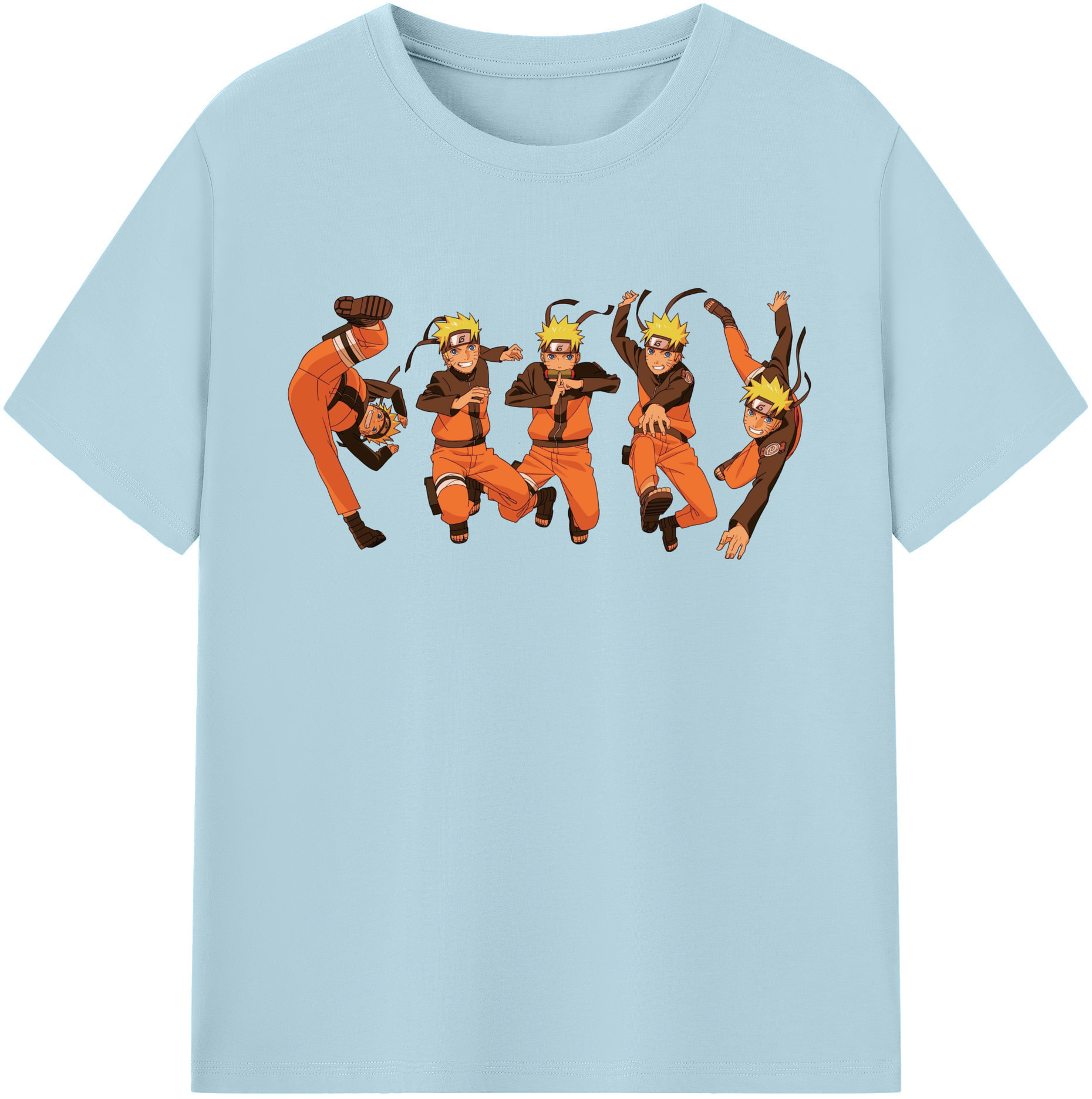 （画像用） NARUTO -ナルト- うずまき ナルト Uzumaki Naruto 綿100％半袖Tシャツ（フロントプリント）